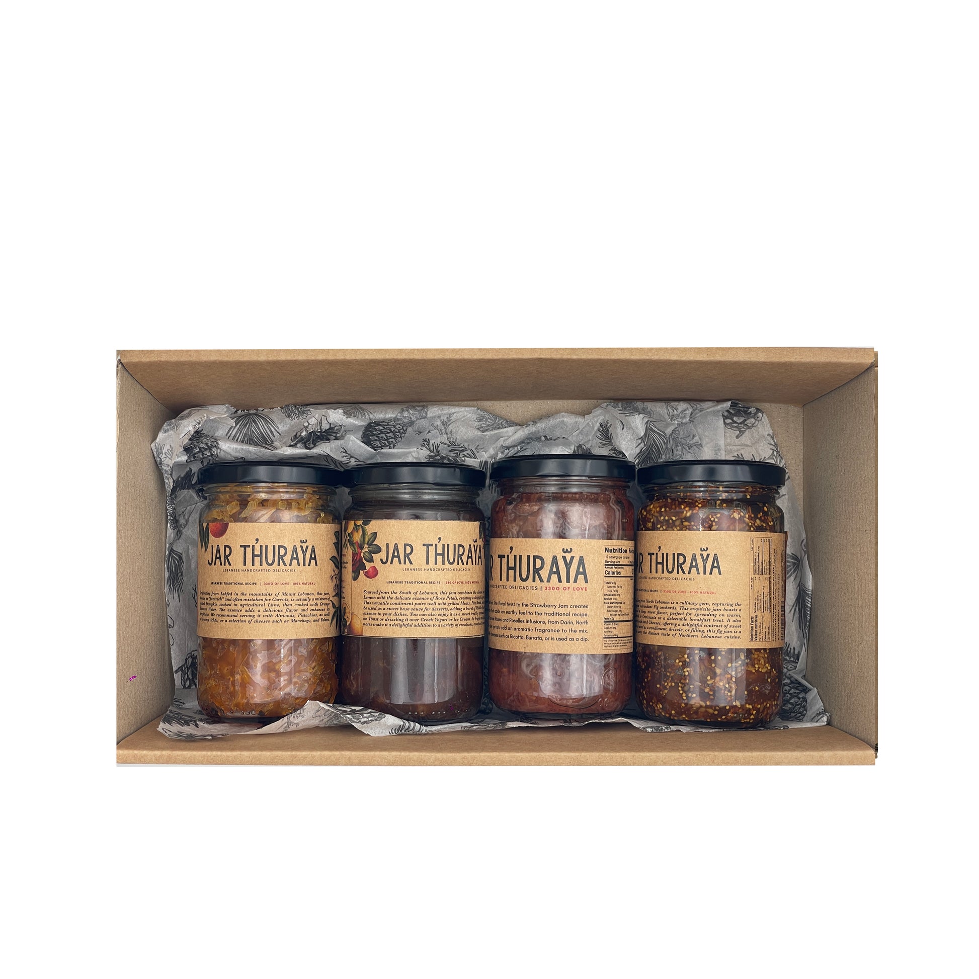 gift box with jars inside